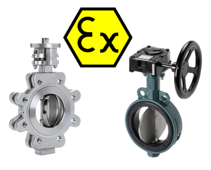 ATEX-zertifizierte Absperrklappen