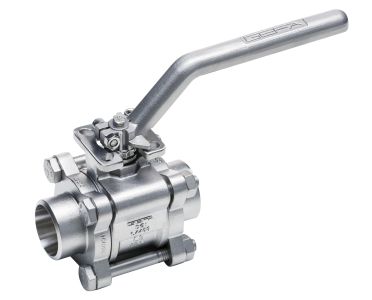 3-piece Ball Valve DG1 short butt weld ends