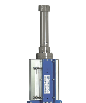 Hydraulic cylinder for knife gate valves