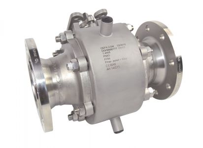 Dreiteiliger Kugelhahn DGH mit Heizkammermantel