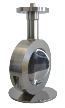 Granulate and buld material butterfly valve