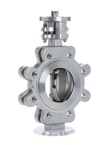 Double-eccentric butterfly valve HGF